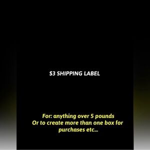 Extra Shipping Label